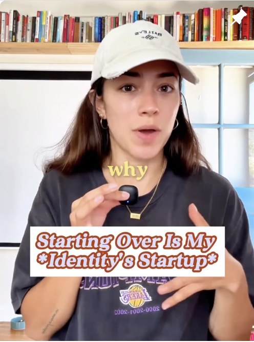 starting over is my identity's startup reel
